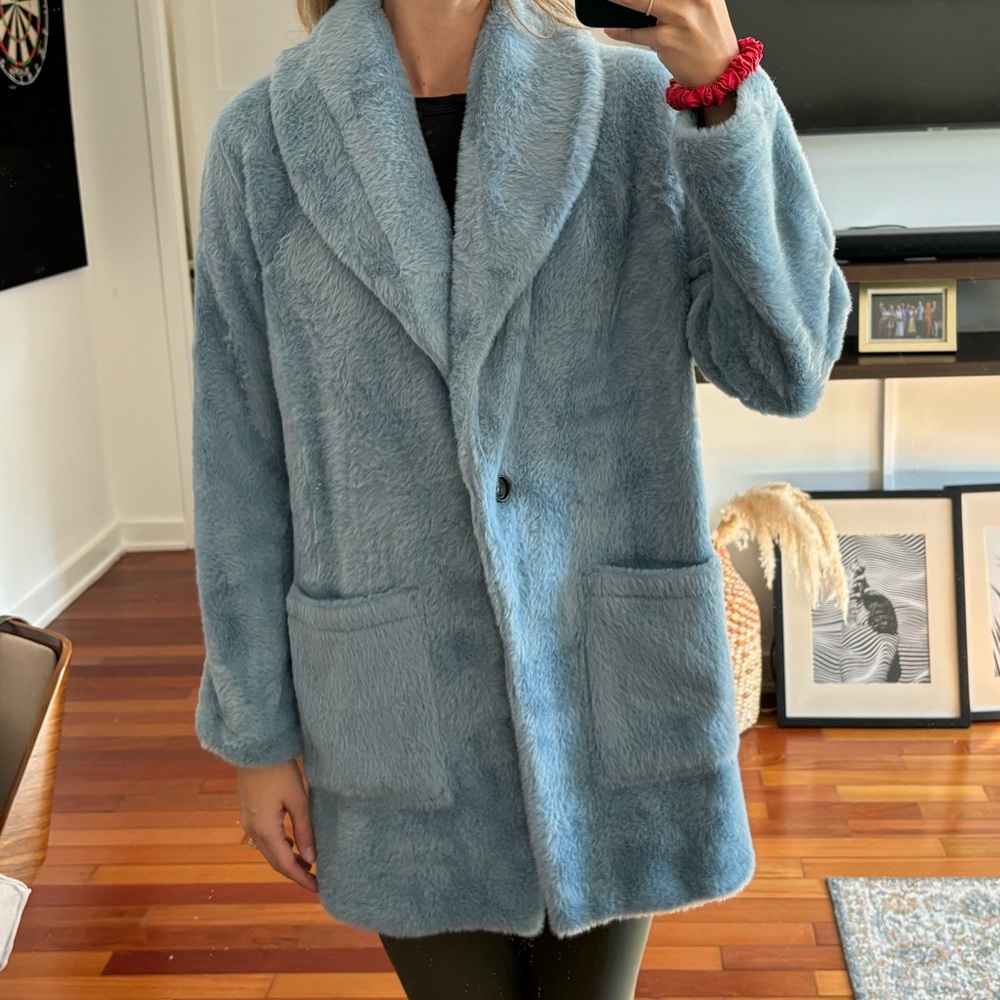 Sanctuary x Anthropologie Faux Fur Coat